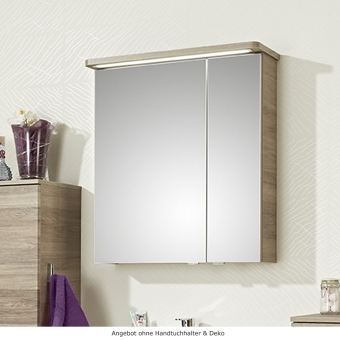 Pelipal Balto Spiegelschrank 65 cm mit Kranz LED 