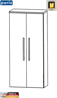 Puris Mittelschrank 60 cm mit 2 Türen 