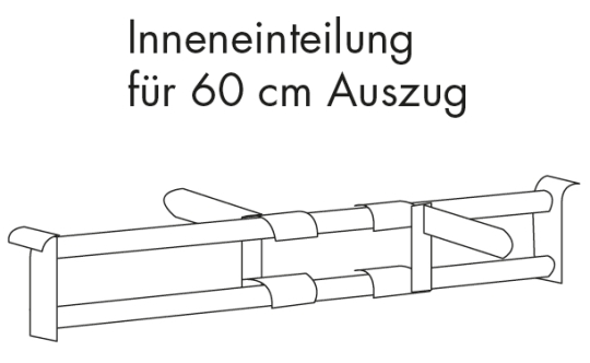 Marlin Inneneinteilung für 60 cm Auszug - IE60D 