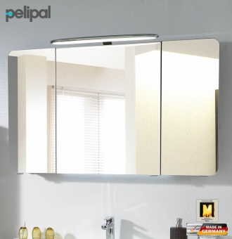 Pelipal Balto Spiegelschrank 120 cm mit gerundeten Spiegeltüren 