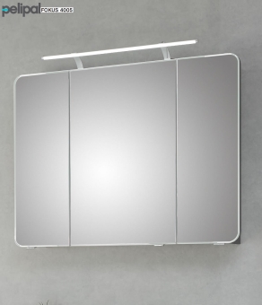 Pelipal 4005 Spiegelschrank 90 cm mit LED Aufsatzleuchte - Steingrau 