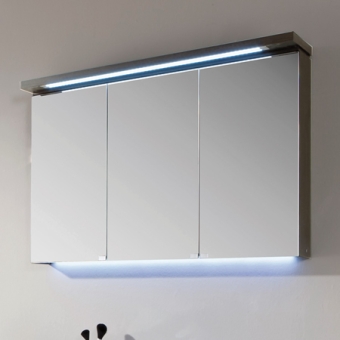 Puris Cool Line Spiegelschrank 90 cm mit LED Gesims (S2A439A20) 