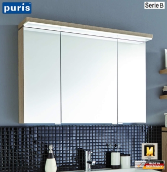 Puris Cool Line Spiegelschrank 90 cm mit LED Flächenleuchte (S2A439A69) 