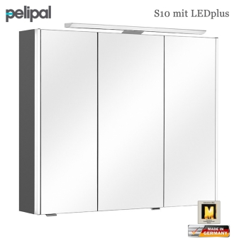 Pelipal Neutraler Spiegelschrank 82 cm mit LEDplus - S10-SPS 11 