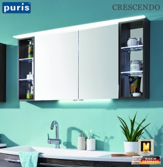 Puris Crescendo Spiegelschrank 140 cm mit LED Flächenleuchte - S2A431476R 